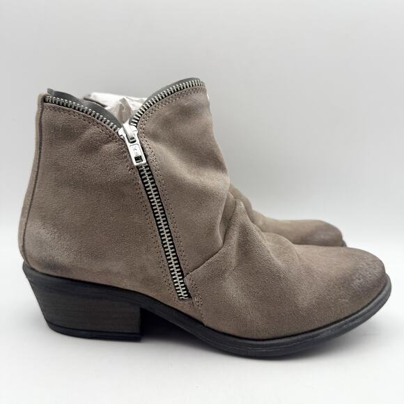 Miz Mooz Womens Camile Booties EU 38 US 7.5-8 Grey Suede EUC - Picture 3 of 15